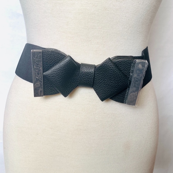 Torrid Black Metal Bow Plus Size Stretch Belt NEW - Picture 4 of 7